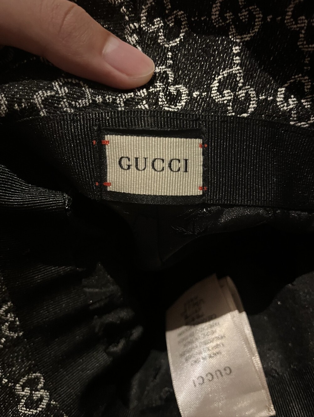 Gucci Denim Bucket Hat Black - Picture 2 of 3